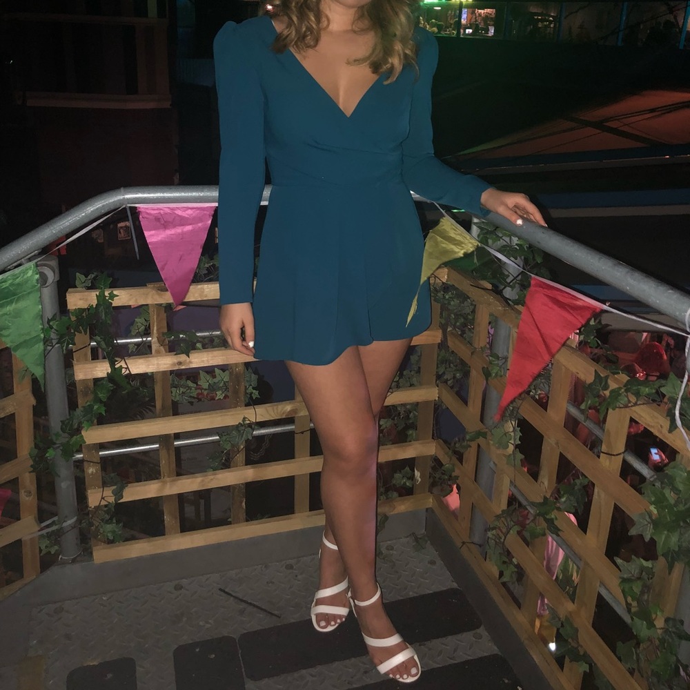 Chic Blue Romper